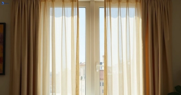 Dull dusty drapes in altona-north-vic before professional cleaning